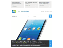 Tablet Screenshot of blugga.com